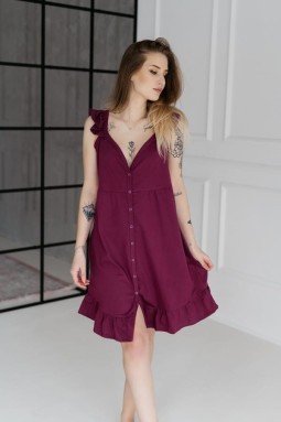 Stillnachthemd mit Trägern...