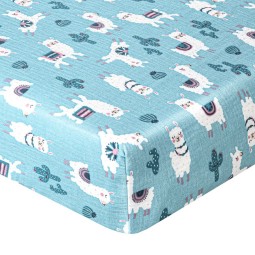 Musselin-Spannbettlaken...