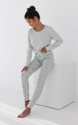 Schlafanzug Damen Lang...