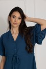 Damen-Musselin-Nachthemd Celine / Poseidon - Dolce Sonno