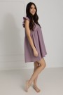 Muslin-Umstandsnachthemd zum Stillen Flavia / Lavendel - Dolce Sonno