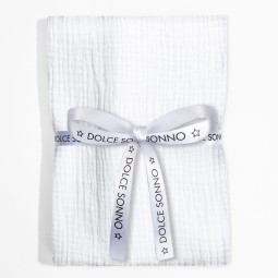 Musselinwindel 70x80 cm White - Dolce Sonno