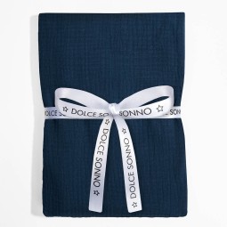Musselinwindel 70x80 cm Navy - Dolce Sonno
