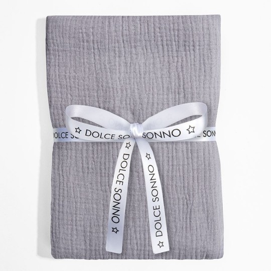Musselinwindel 110x110 cm Grey  - Dolce Sonno