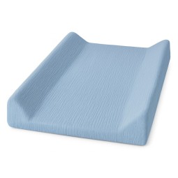 Musselin-Wickelauflagenbezug 50x70/80 cm, Jeans – Dolce Sonno