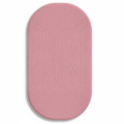 Weiches Mull-Bettlaken 75x35 cm für Wiege Gondel oder Moseskorb Fuchsia - Dolce Sonno